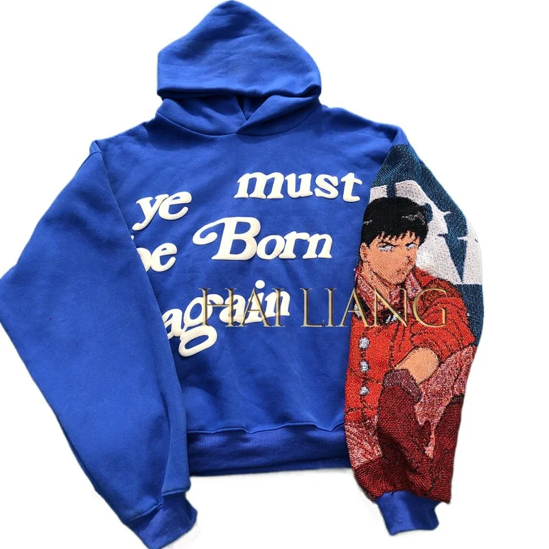 Tapestry Sleeve Hoodie Men Custom Designer Plus Size Unisex Sweatshirt Big Woven Blanket Patchwork Anime Hoodies
