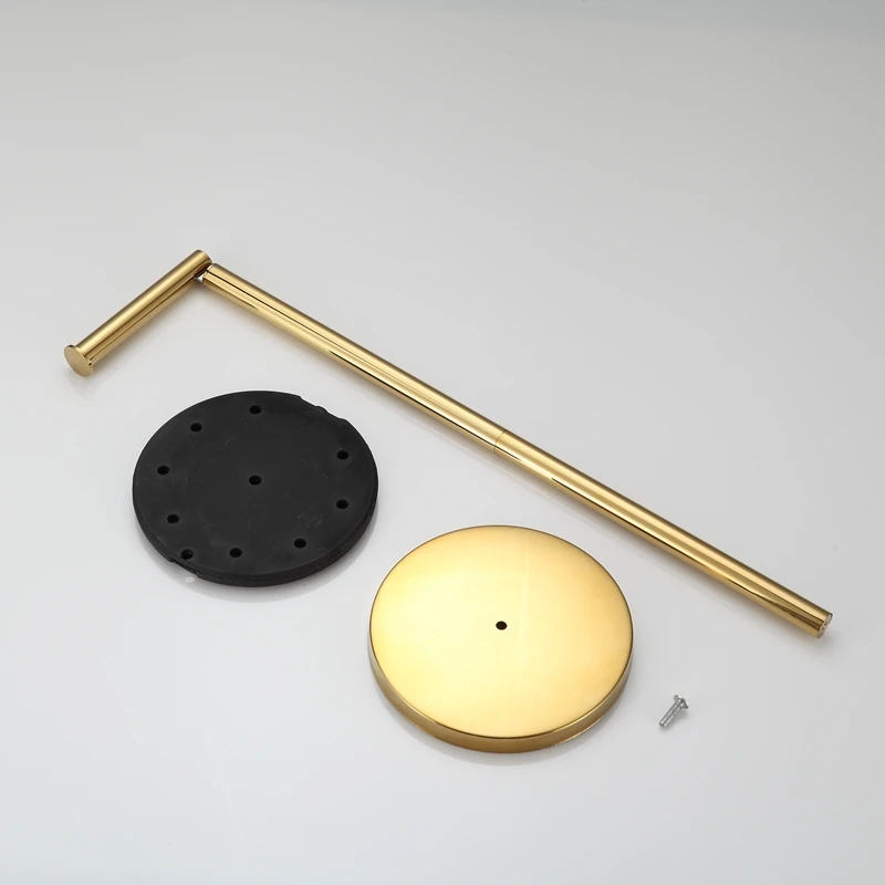 Custom Free Standing Modern Gold Tissue Roll Holder 304 Stainless Steel Toilet Paper holder Toilet Paper Holder Stand