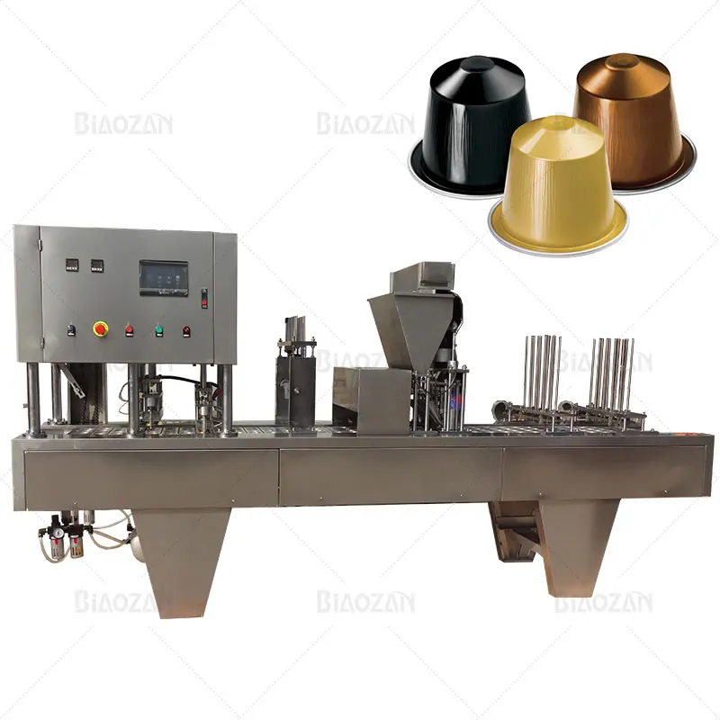 Automatic Coffee Capsule Filling Machine Nespresso Coffee Powder Packing Sealing Machine