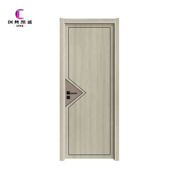 Customize Size Beveled Wood Exquisite Design for You PVC Glass Waterproof Steel Living Room Wooden Door Sliding Glass