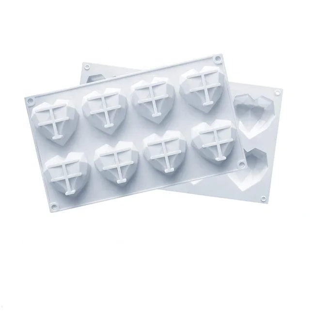 OEM ODM Рождество 3d Мыло Свеча шоколадный торт выпечки сердце силиконовая форма для выпечки