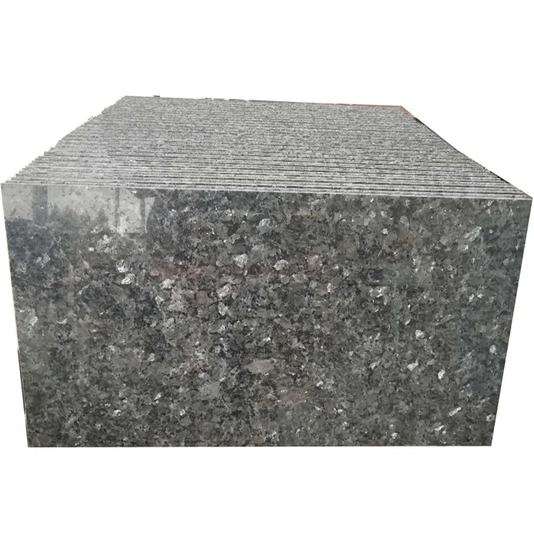 Wholesales Modern Design Blue Pearl Granite Countertops Natural Polished Big Slab for Kitchen for Villas