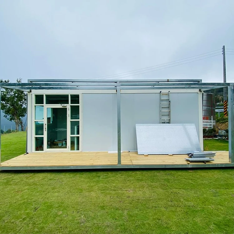 DXH manufacture design luxury large townhouse prefab container house 3 bedroom single storey mansion houses flat pack for living