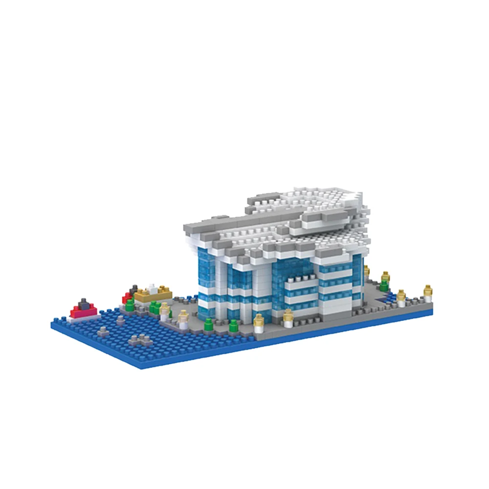8406-8409 Mini World Famous Buildings Model Nano Blocks Creation Gifts Micro Building Block Sets Children Educational Toys Kids