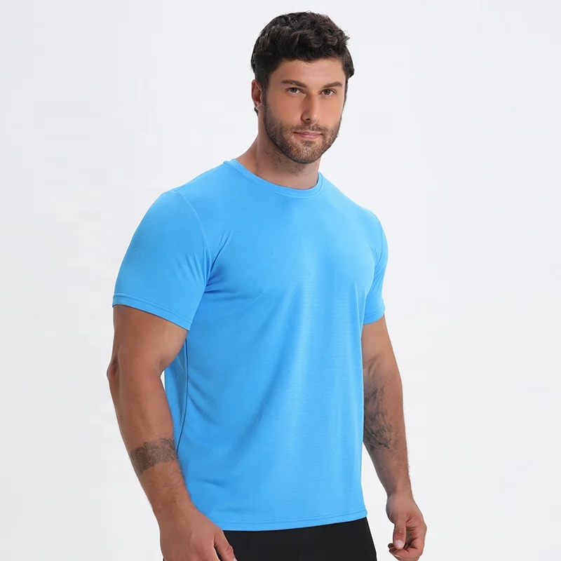 Polyester mesh fabric blank multi color sport quality t shirt kids and adult cheap gym t shirt