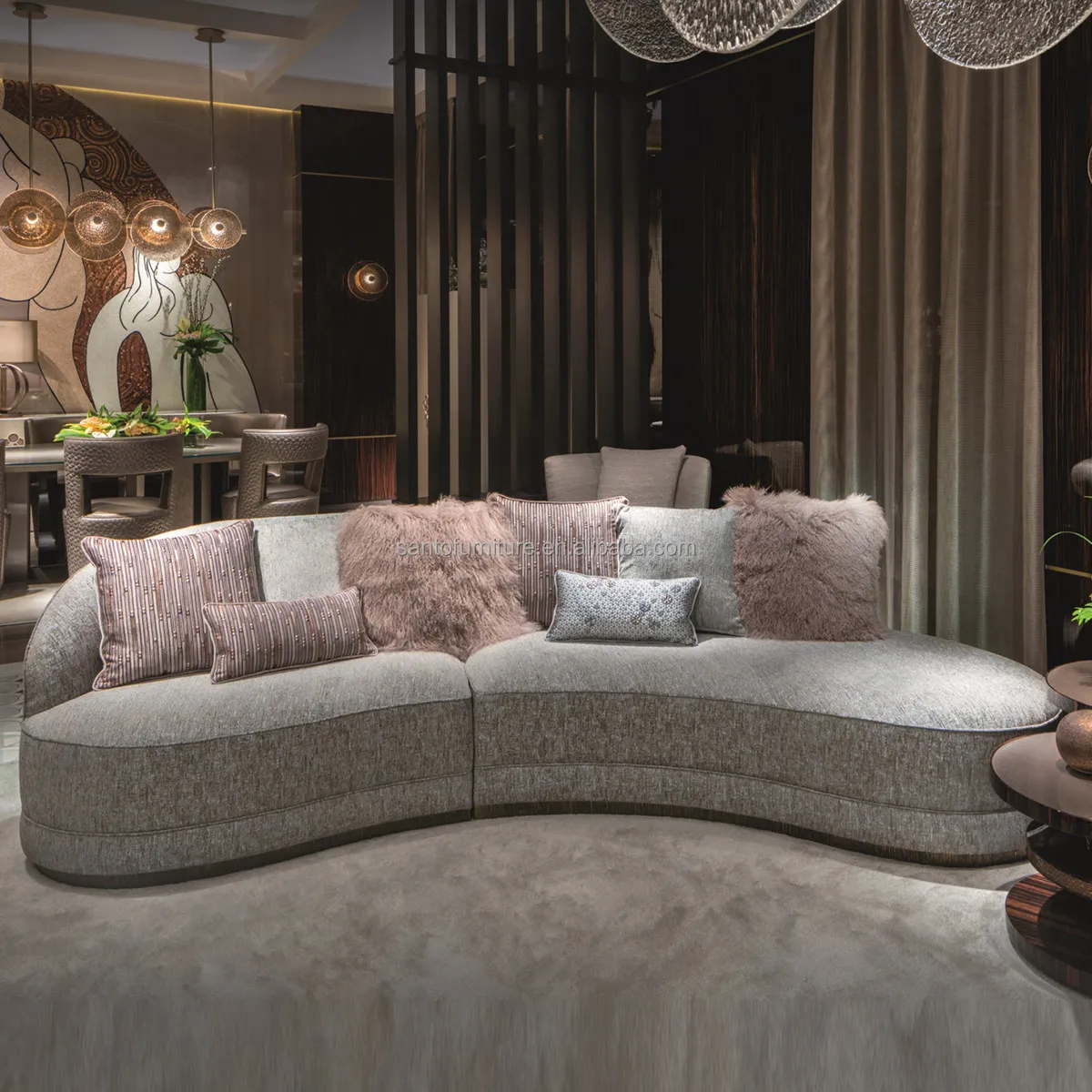 Nordic Style Studio Negotiation Sofa Wrought Iron Sofa Set Furniture Living Room Family Gathering Rest Area Simple Modern Sofa