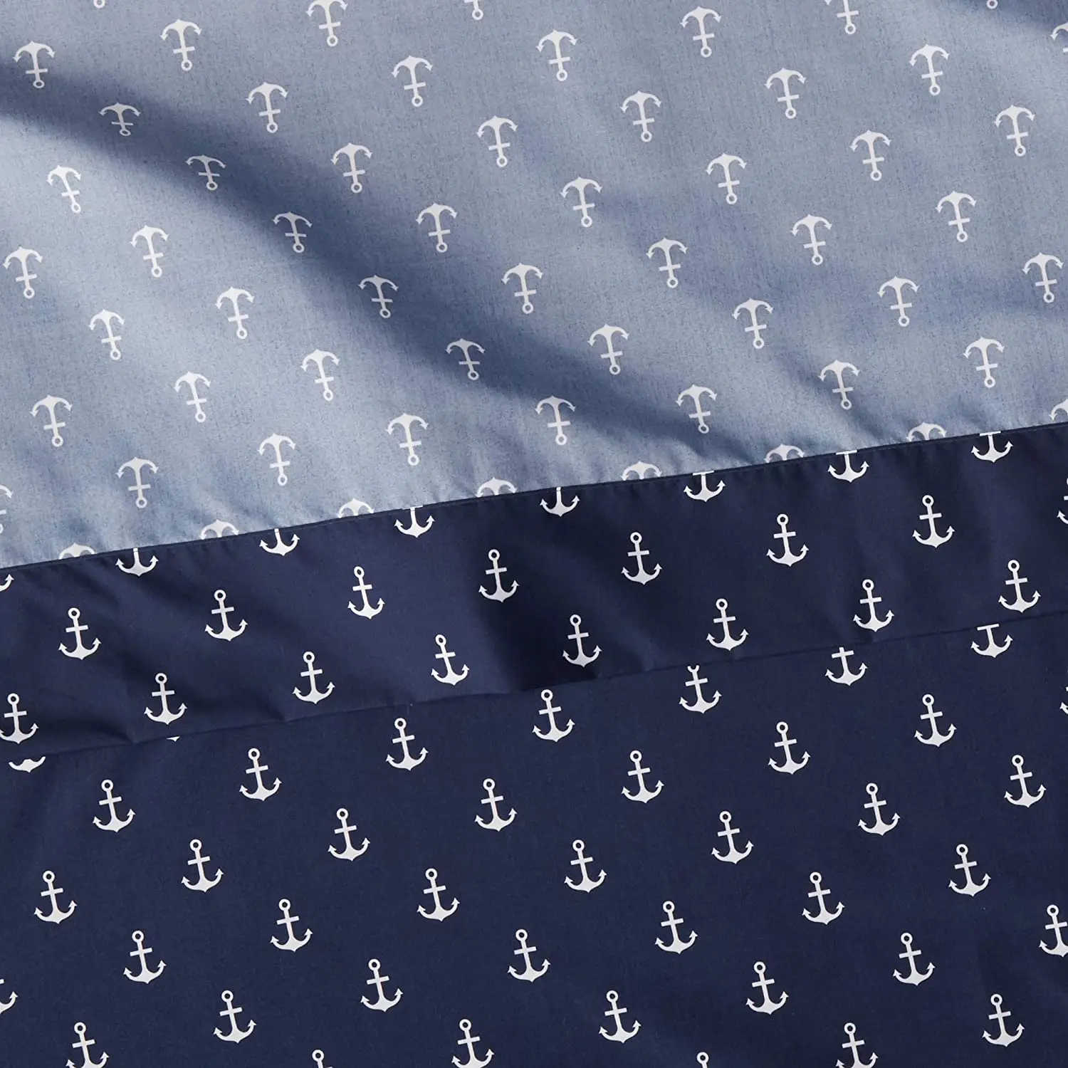 Microfiber Nice Printed Anchors Printed Navy Bedding Bed Sheets for Boys And Girls