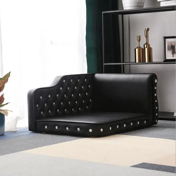 OEM and ODM High quality Luxury Leather dog sofa large dog beds dog sofa and bed