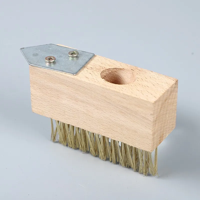 Factory Cleaning Tools Decking Brush Mountable Moss Wire Brush Scraper with Pole Remover Wire Brush with Scraper