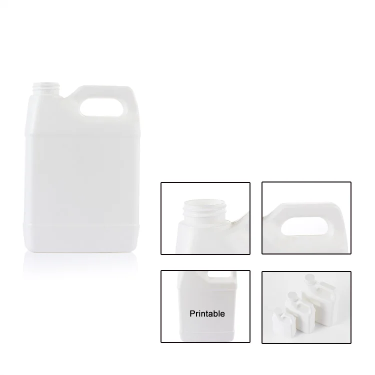 8oz 16 Oz 32oz White Hdpe F-Style Bottle Acrylic Nail Liquid Plastic Bottle Liquid Laundry Detergent Container Coconut Oil Pack