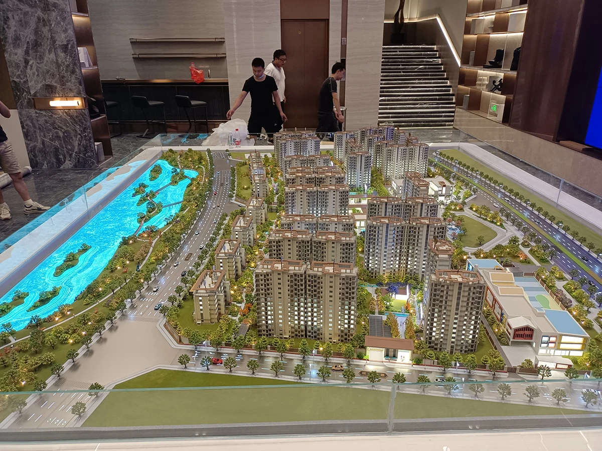 Custom House City Scale Miniature Building Scale Models For Architectural Design Display