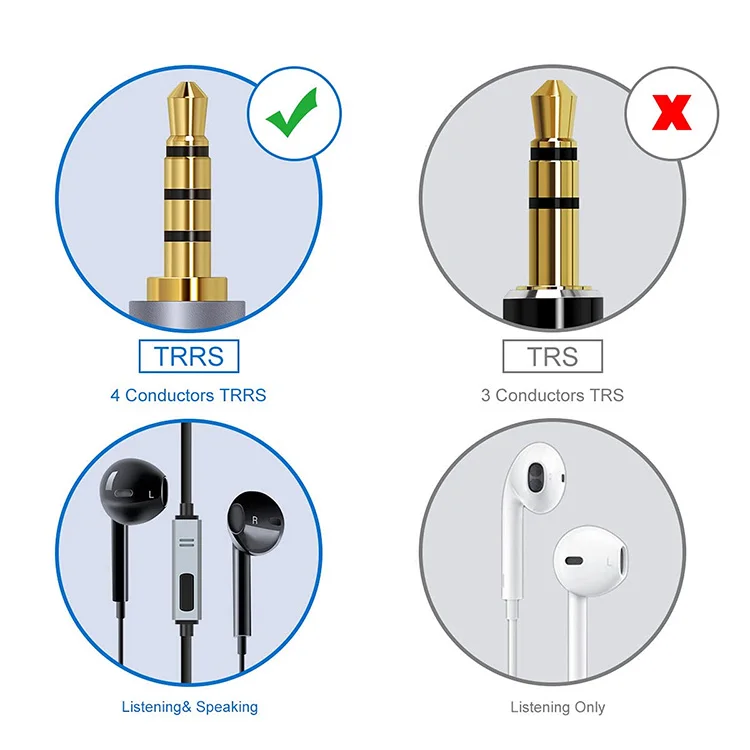 Hot Selling Nylon Jack Aux Cable 3.5mm to 3.5mm Audio Cable Male to Male female Gold Plug Car Aux Cord