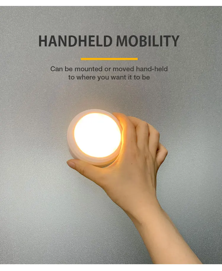 Ultra-Thin  Mini LED  Night Light Wireless Lighting Stairs puck Light Bedroom Wall Lamp For Cupboard Toilet Wardrobe Home