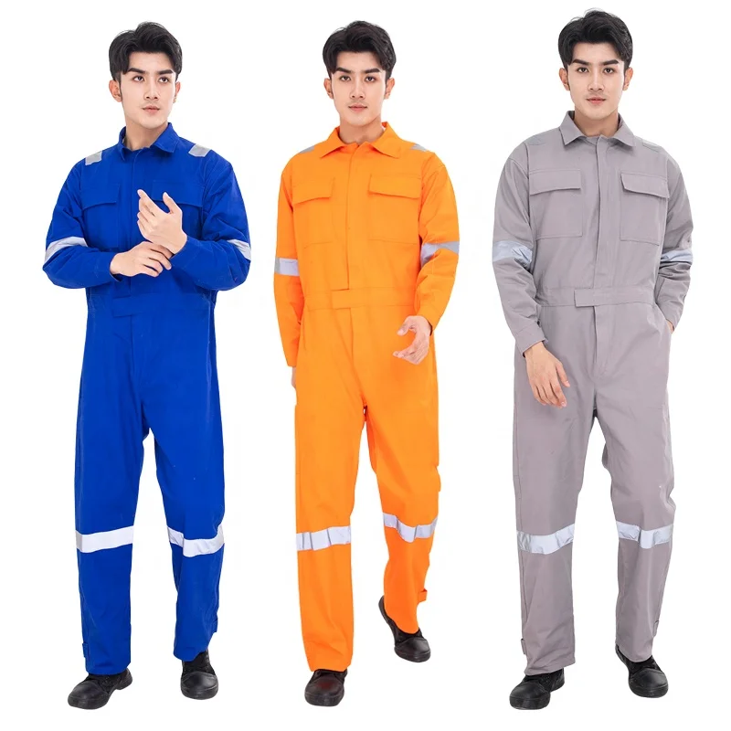Wholesale Electrician Safety Work Aramid Fire Overalls WorkWear Industrial Factory Worker Uniform fireproof Coverall