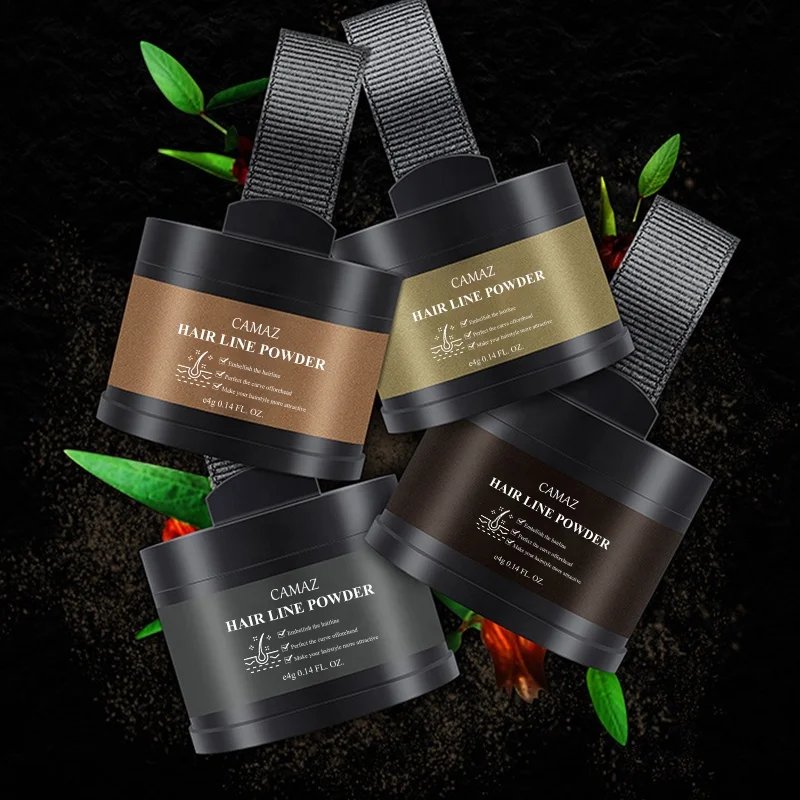 CAMAZ Strong Effect Quick Cover Grey Hair Root Concealer Hair Building Fibers Hair Line Powder