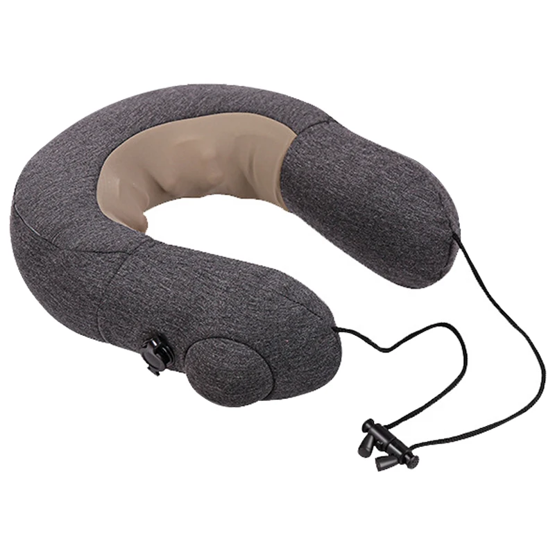 Wireless Electric U-shaped Shiatsu Kneading Naeck Massager Portable Inflatable Cervical Neck Massage Pillow For Car And Hon