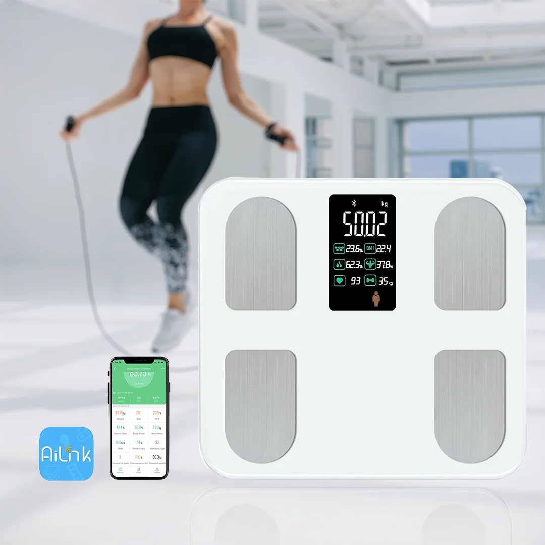 Original Design Big VA Screen Smart Scale Personal Digital Bathroom Body BMI Heart Rate Scale