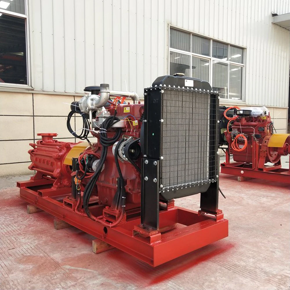 High pressure diesel engine centrifugal pump portable fire fighting sea water pump