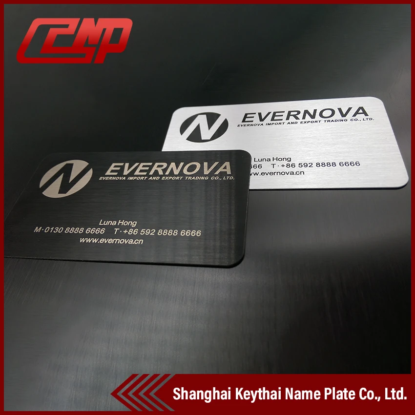 Anodizing Engraved Metal Business Cards Free Design