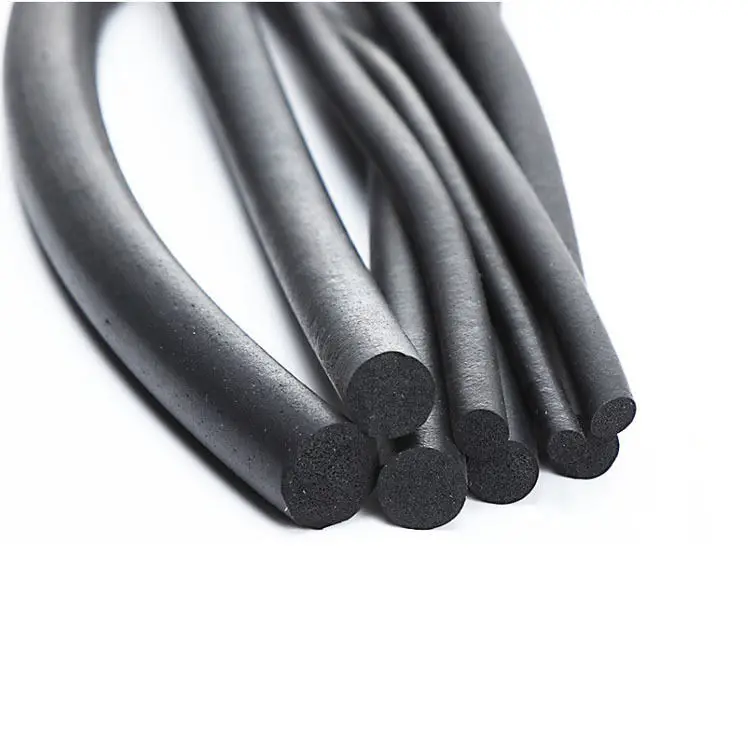 Silicone Strip/Round Solid Silicone Foam Sealing Strip/silicone Rubber Cord For Seal