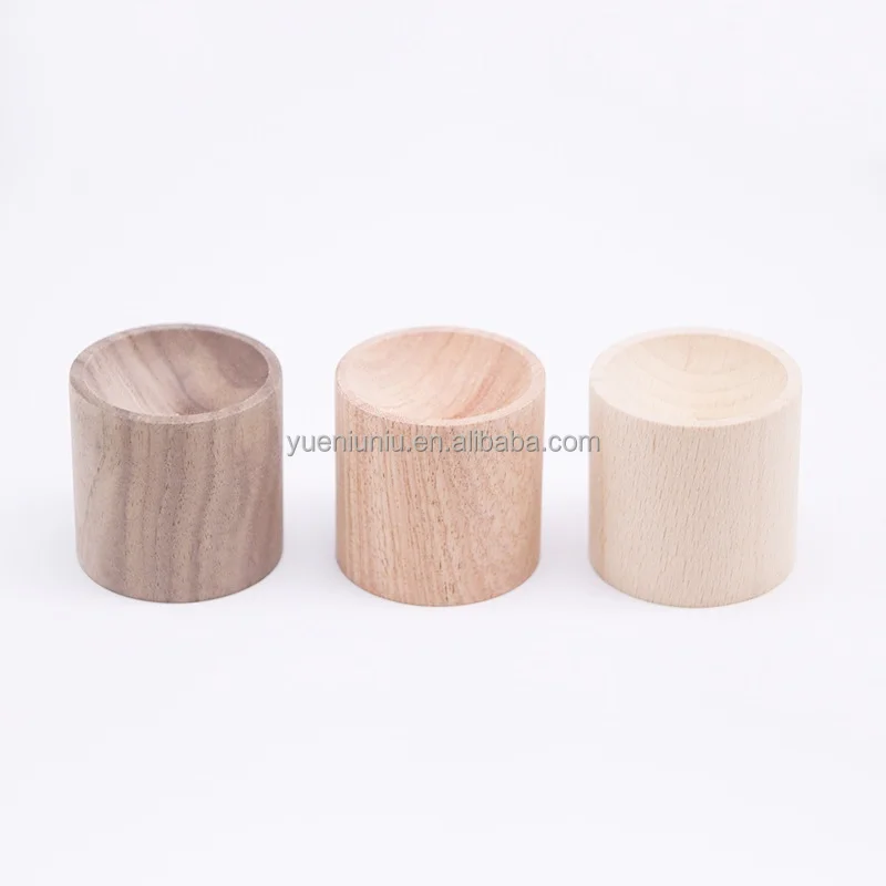 Wholesale home scented diffuser top hemispherical beech wood cylinder with custom logo essential oil diffuser