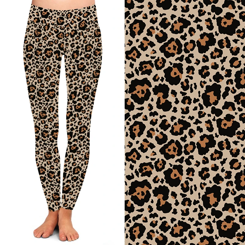 Factory wholesale high quality high yoga waist super butterysoft animal print leopard leggings