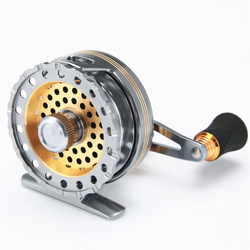 Wholesale New coming 6+1BB Full Metal cover high quality raft fishing reel aluminum ice fly fishing reel