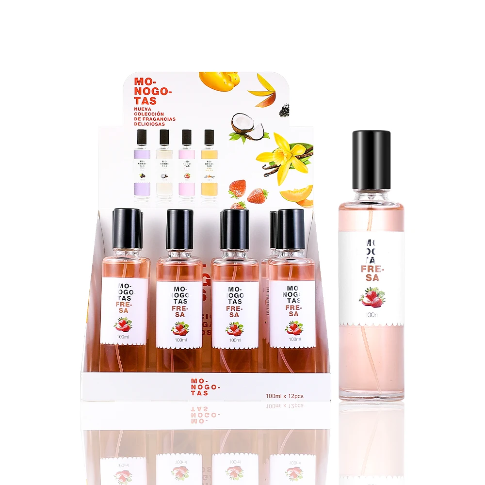 Factory M627 hot sale mixed 100ml edp natural fruit fragrance glass bottle big volume perfume for woman