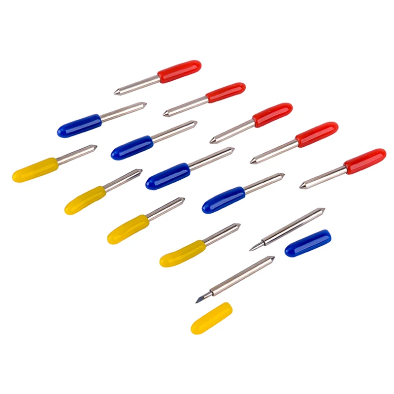 New Graphtec CBO9 Blade Holder + 15pcs 30 45 60 Degree Blades Vinyl Cutter Plotter Cutting Blades Machine Tools Accessories