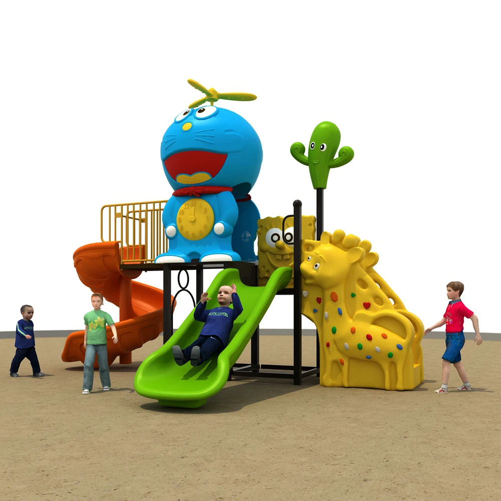 
Muti Function Vintage Safety Game Center Rotomolding Kids Slide Toy With Swings 