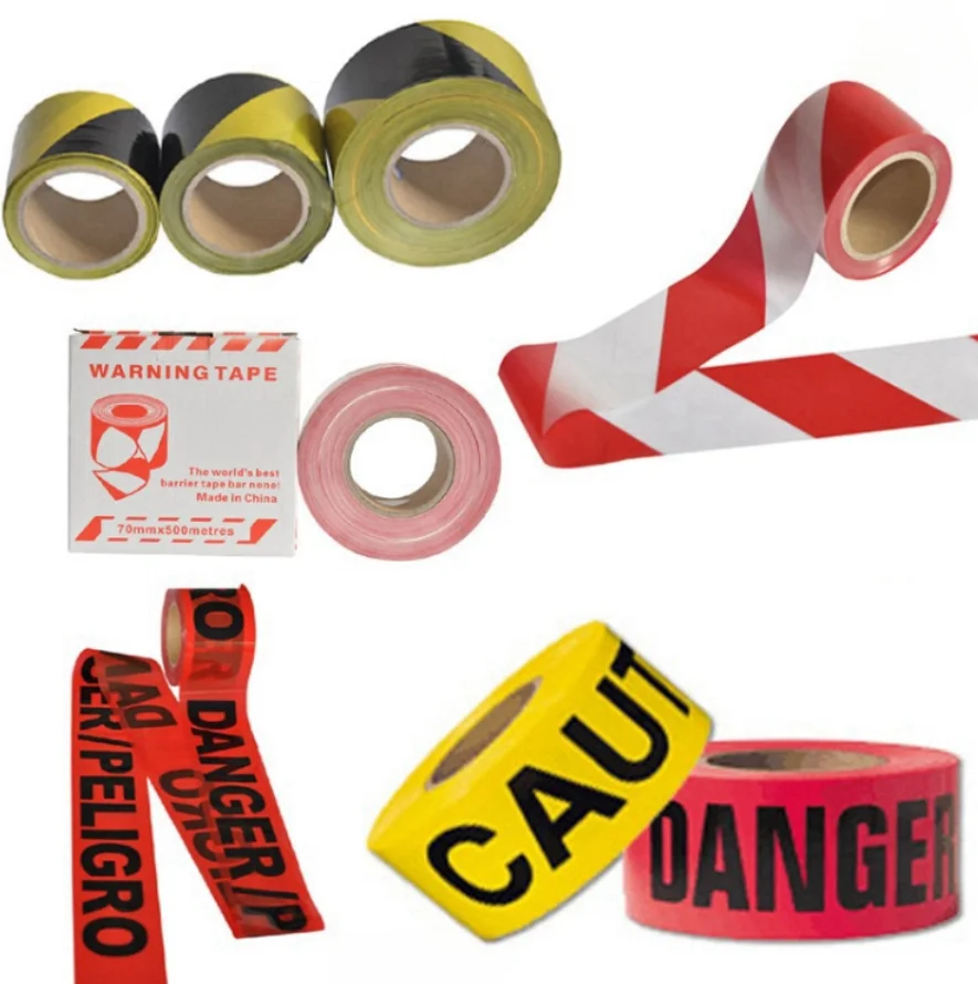 Industrial Traffic Caution Tape Safety Warning Tape Peligro NO pase PE Barricade Tape