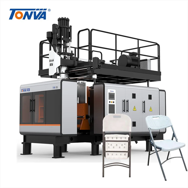 TONVA Automatic  Plastic Folding Chair Making Extrusion Blow Molding Machine
