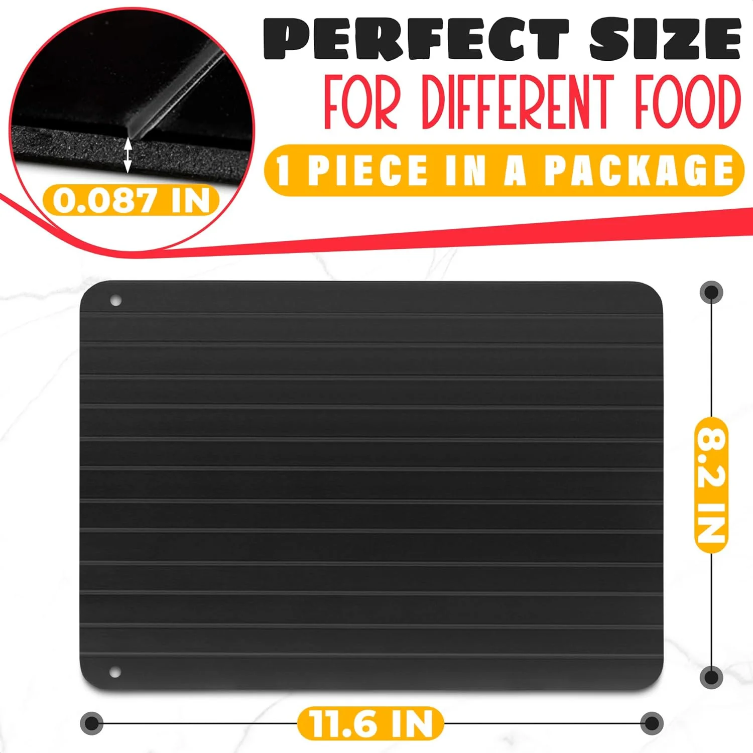 Quick Defrosting Tray for Frozen Meat - Rapid Thaw Defrosting Tray Kitchen Gadgets for Home Thawing Plate - Thawing Tray for Fro