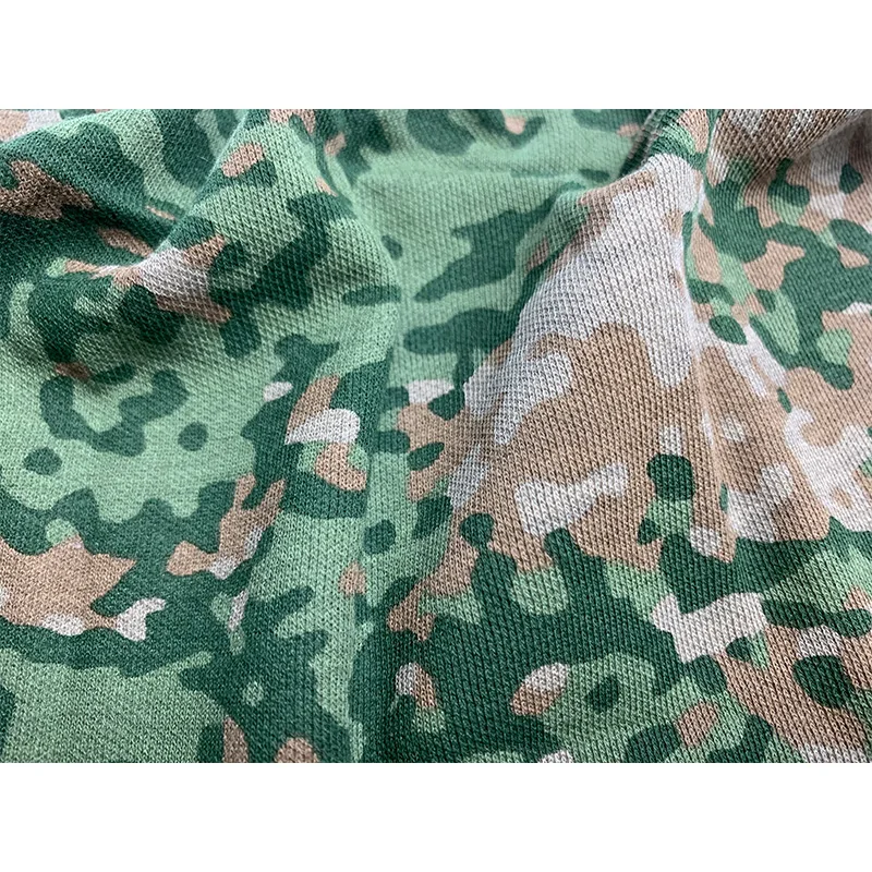 China Knit FR Jersey Grey Spandex Waterproof Black Tricot Forest Uniform Woodland Camouflage Print Fabric For T-shirt