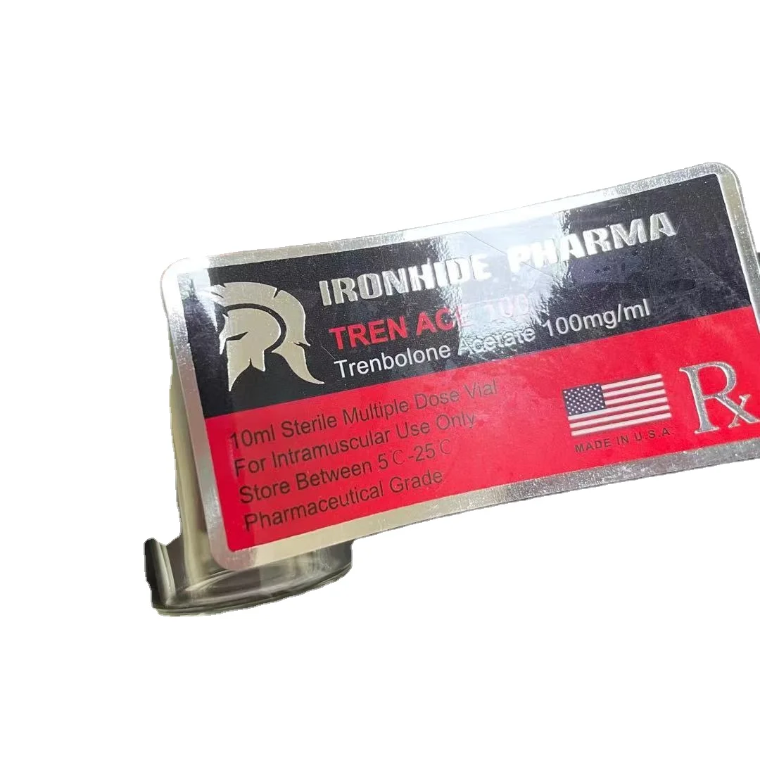 Medicine pharmaceutical packaging labels ,10ml 20ml,30ml vial labels with silver gold stamping