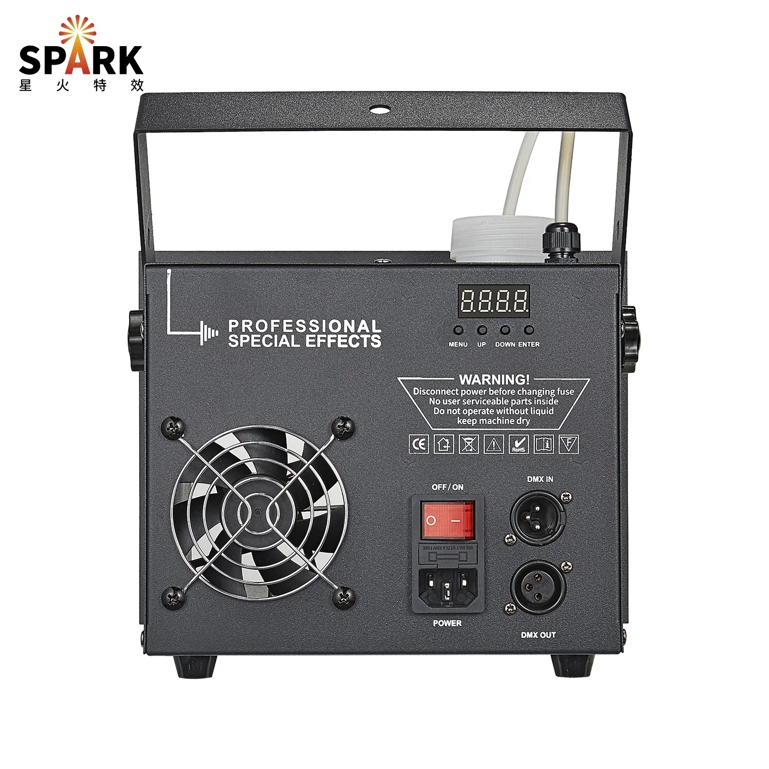 SPARK 500W Haze Machine Small Haze Effect Machine for Theatre DJ Stage Concert Party Nightclub