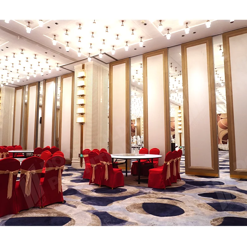 Banquet hall partition movable interior sliding wall hall acoustic partition moveable wall