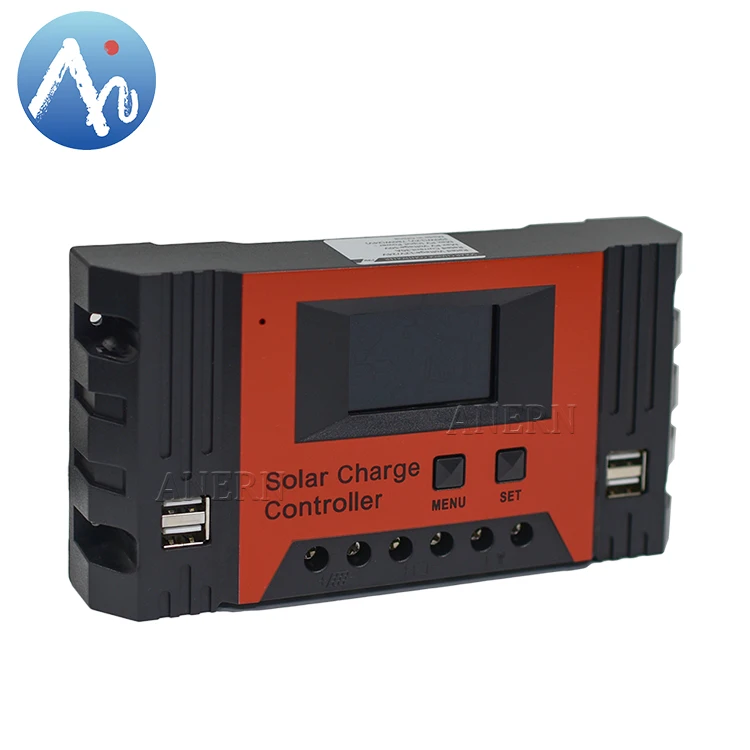 Anern PWM 12v 24v 48v hybrid solar charger controller