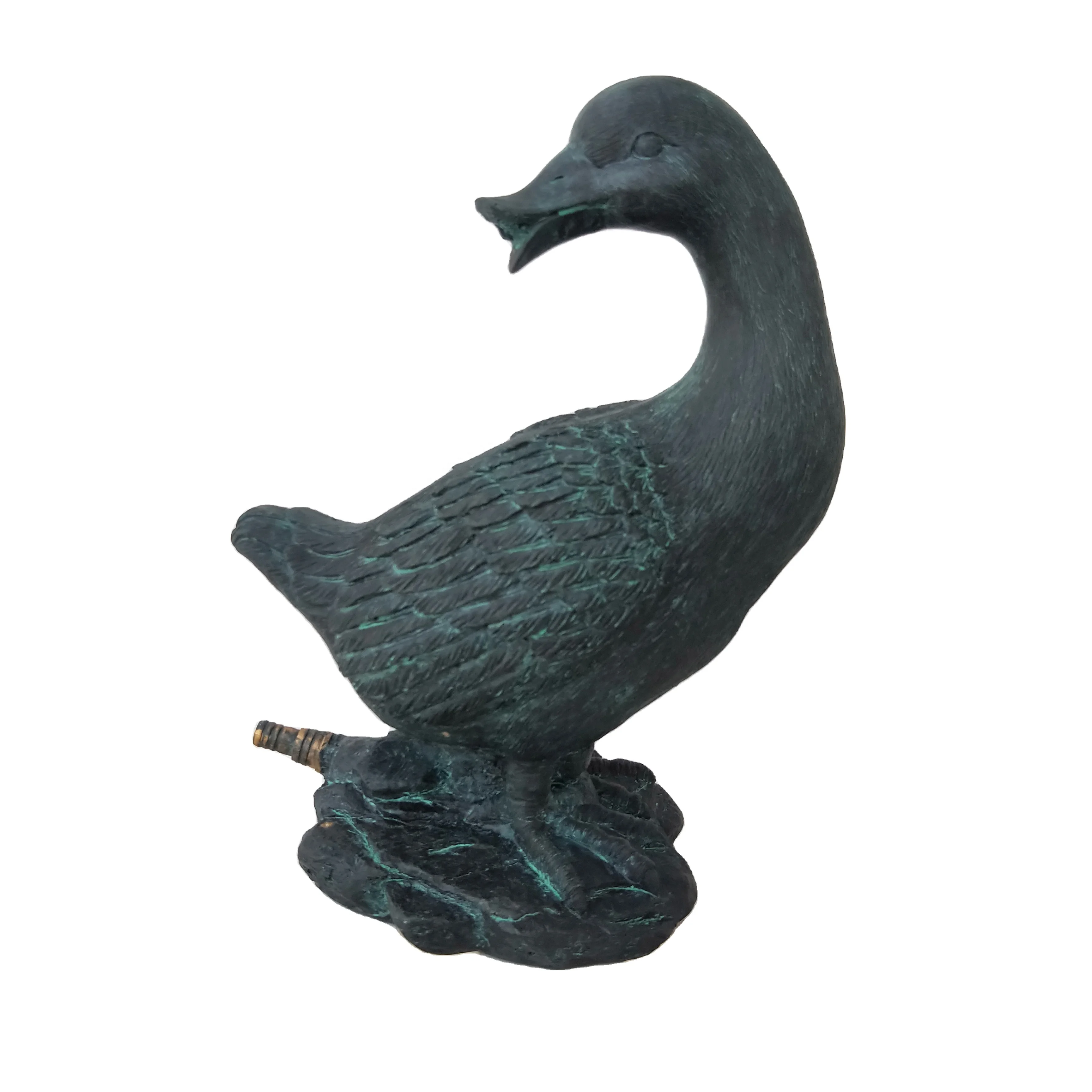 pond spitter fountain garden decor duck animal garden resin statue