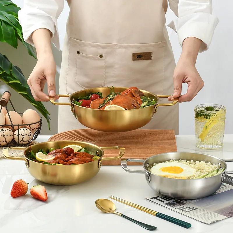 Hot sale stainless steel large capacity cooking pot induction hot pot shabu shabu pot