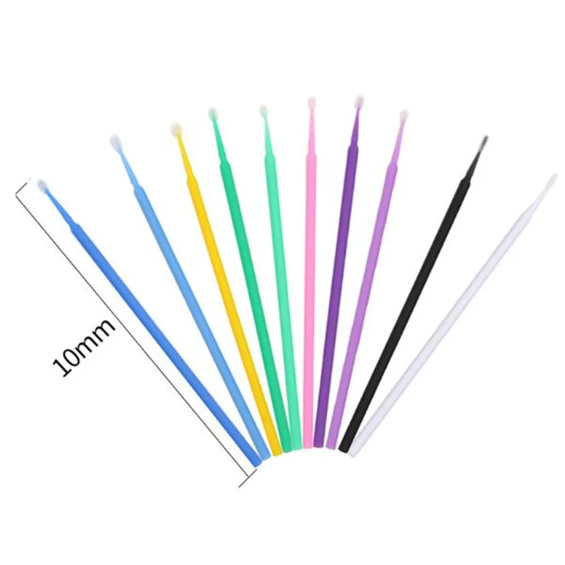 100pcs/lot Durable Micro Disposable Eyelash Extension Individual Applicators Mascara Brush For Women Wholesale