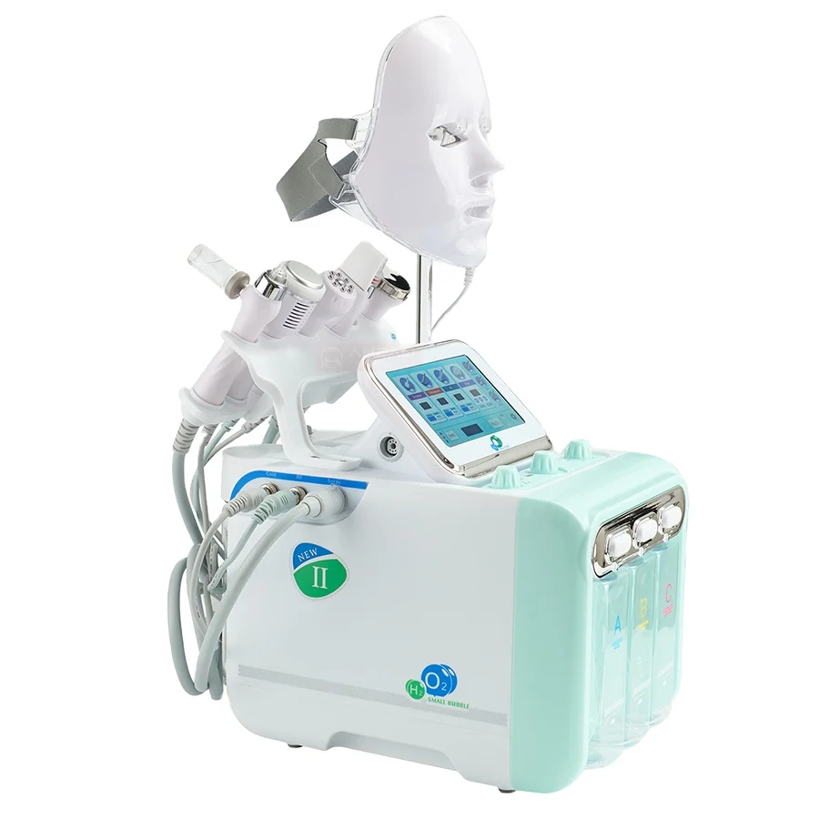 Manufacturer 7in 1 Hydro dermabrasion Skin Care Hydro Hydra Water Facial Machine With Led Mask Hydrofacials Hydrafacials Machine