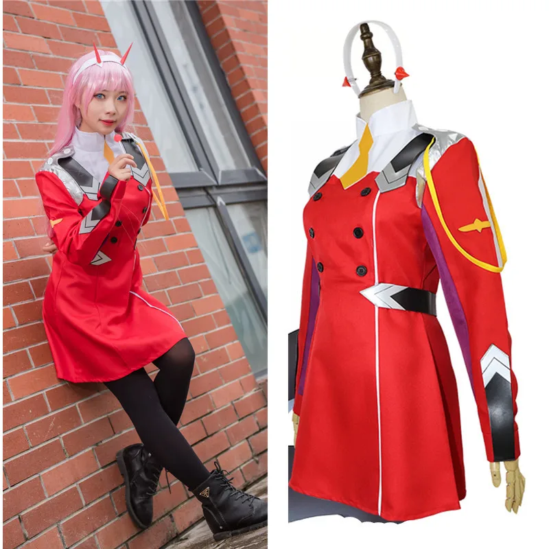  Женский костюм для косплея Animie 02 Zero Two полный комплект одежды костюмированной вечеринки DFXX костюмы на Хэллоуин