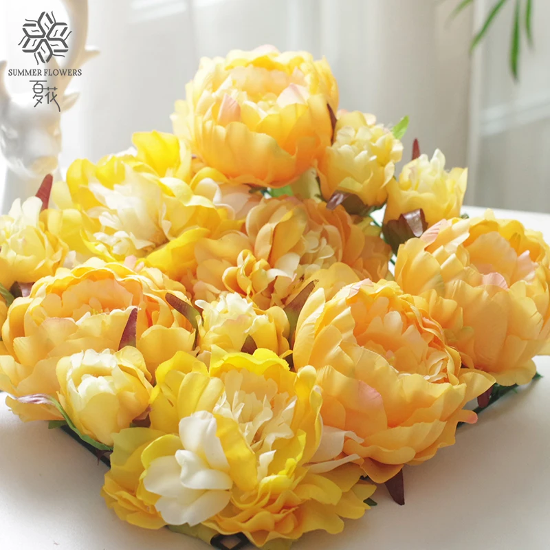 Top quality real touch silk peony flowers looks real artificial peonies flower wedding decoration