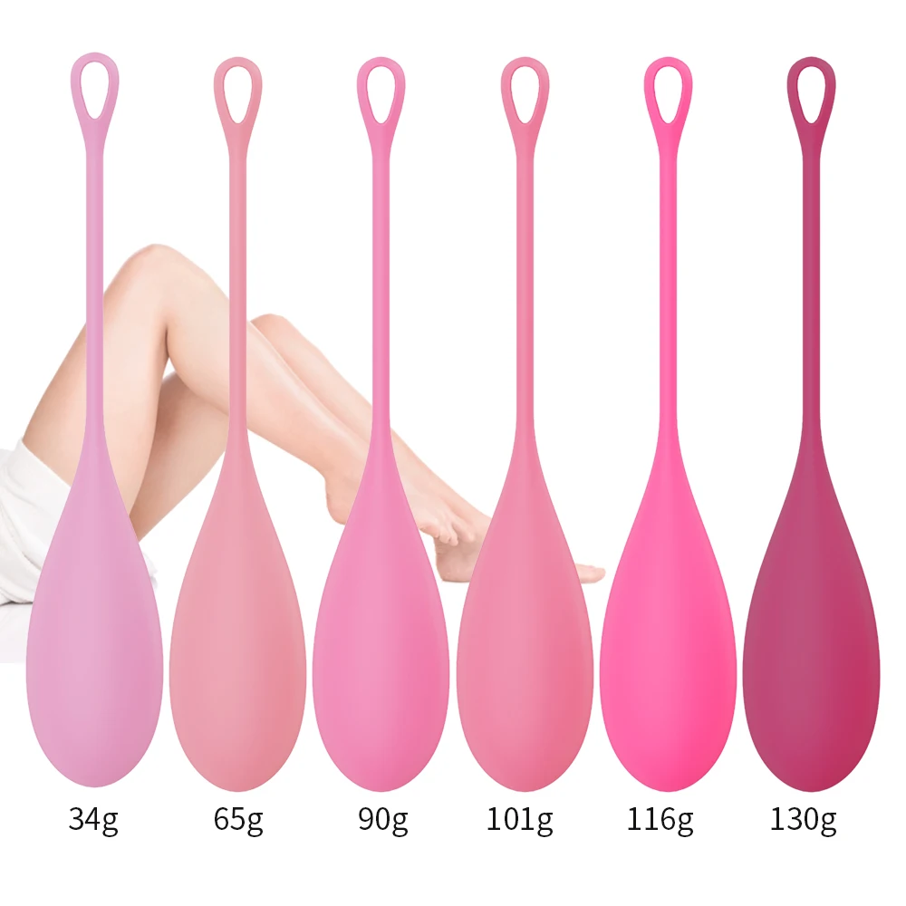 JiaCaiHui 6PCS Flexible Silicone Kegel Ball Vaginal Tighten Exercise Smart Love Ball Ben Wa Ball Kegel Trainer Machine