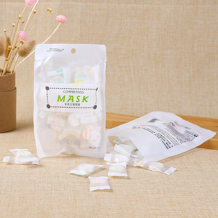 Lameila 30 шт. косметический продукт, хлопковая коллагеновая сжатая маска для лица, лист D0834