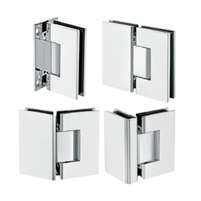 90 Degree Stainless Steel 304 Mirror Polish Glass To Wall H type glass Shower Door Hinge