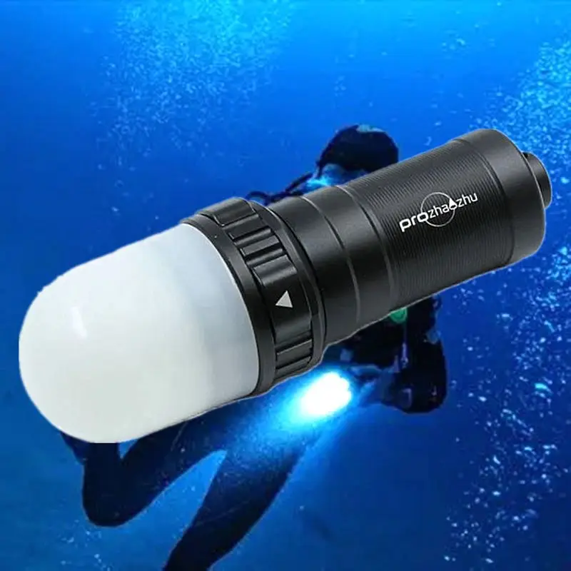 Scuba Diving Signal Light IP68 3000 Lumen underwater Flash Light Underwater Rechargeable diving strobe