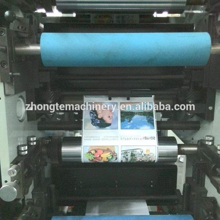 ZONTEN RY Automatic label flexo printing machine with die cutting / lamination/vanish/slitting /cold stamping function price