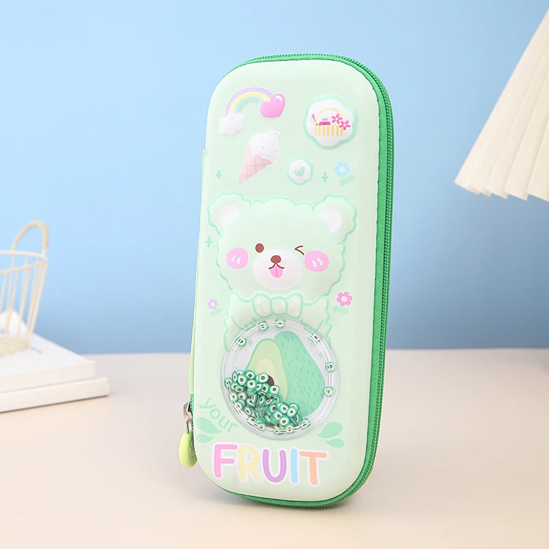 JIACHEN Cute Cartoon EVA 3D Pencil case with Various Colours for Children